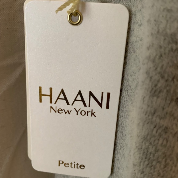 Haani New York Petite Two-Tone Knit Dress NWT | Black & Gray Layered Look PS - Picture 7 of 8